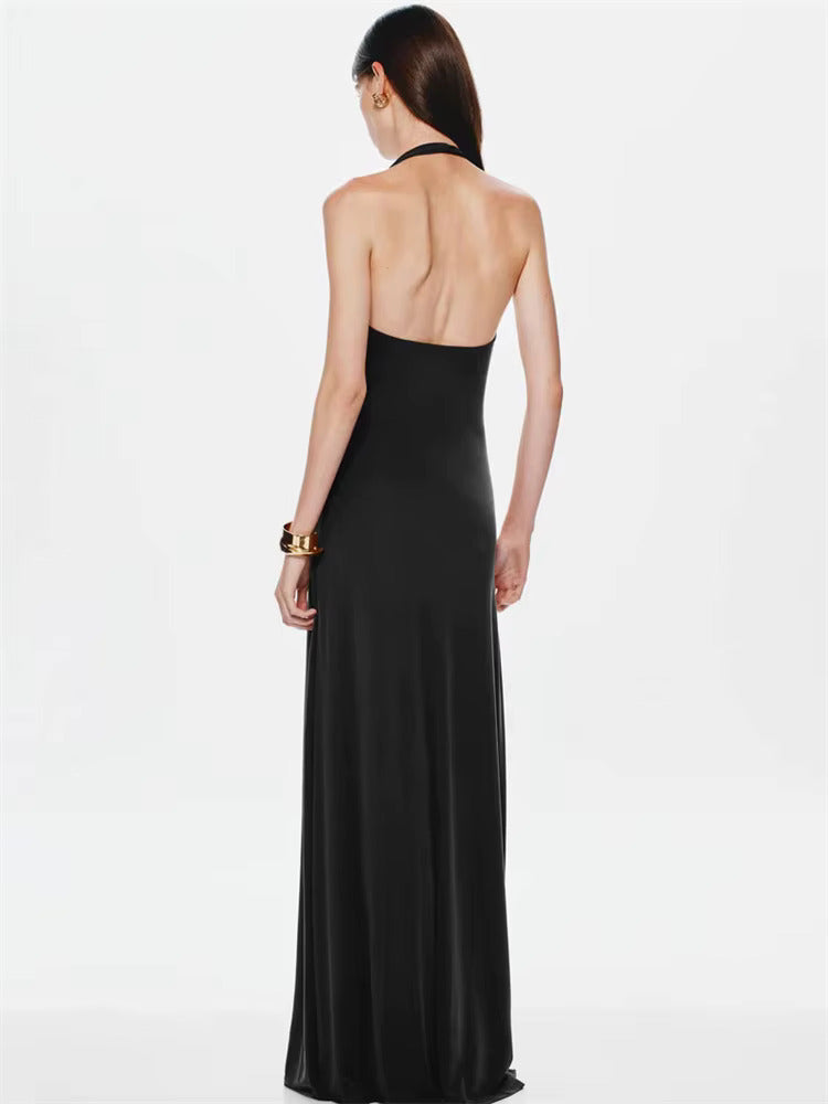 Cavell™ – Noir Éclat Maxi Jurk