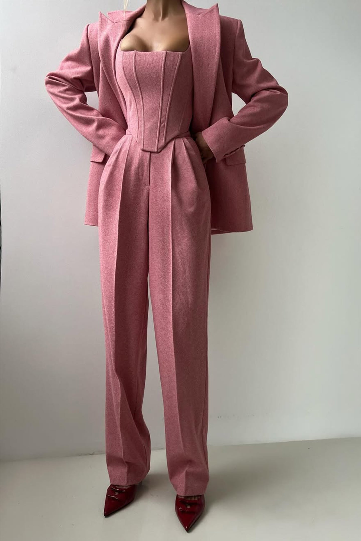 Cavell™ – Stijlvol Driedelig Set met Elegante Blazer