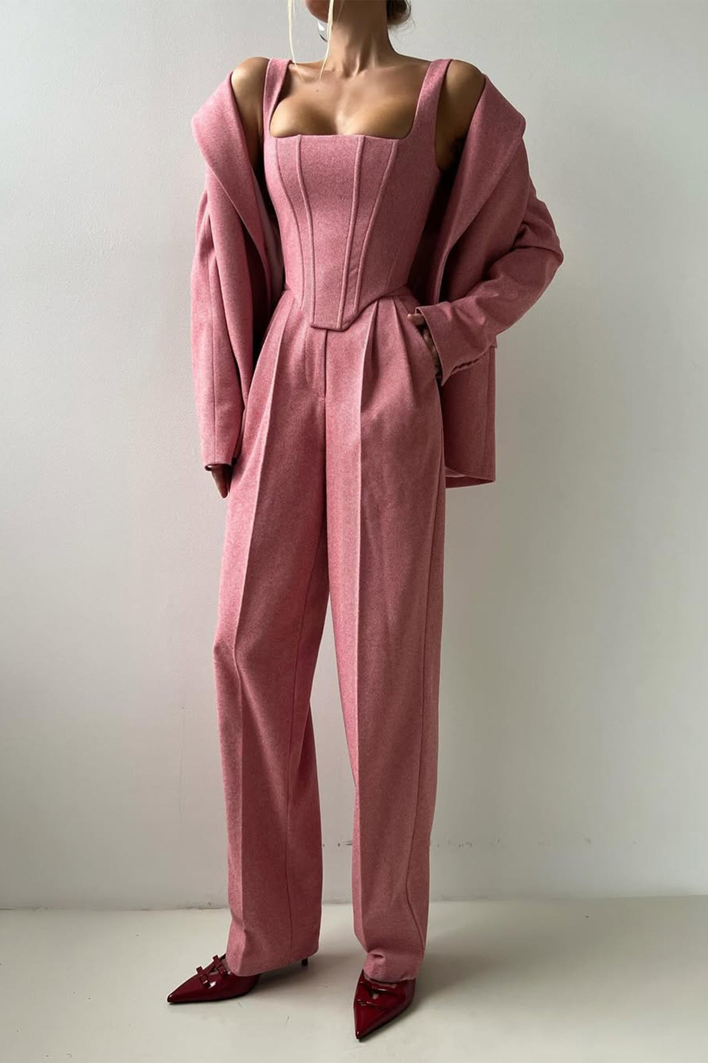 Cavell™ – Stijlvol Driedelig Set met Elegante Blazer