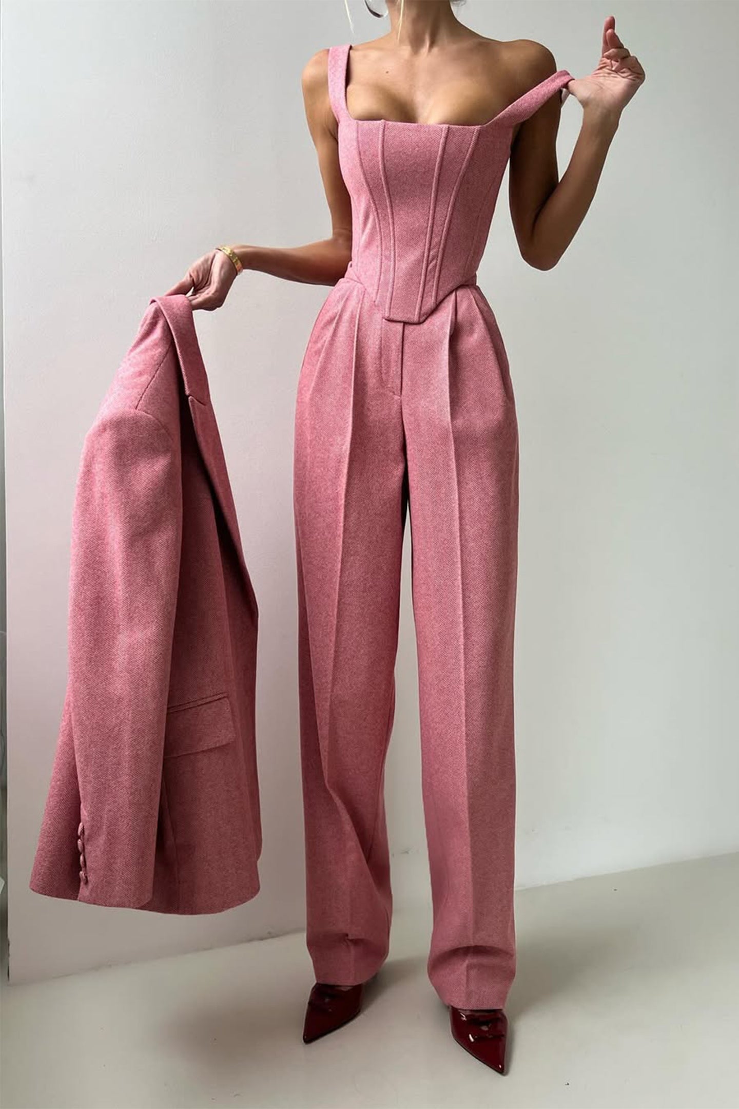 Cavell™ – Stijlvol Driedelig Set met Elegante Blazer