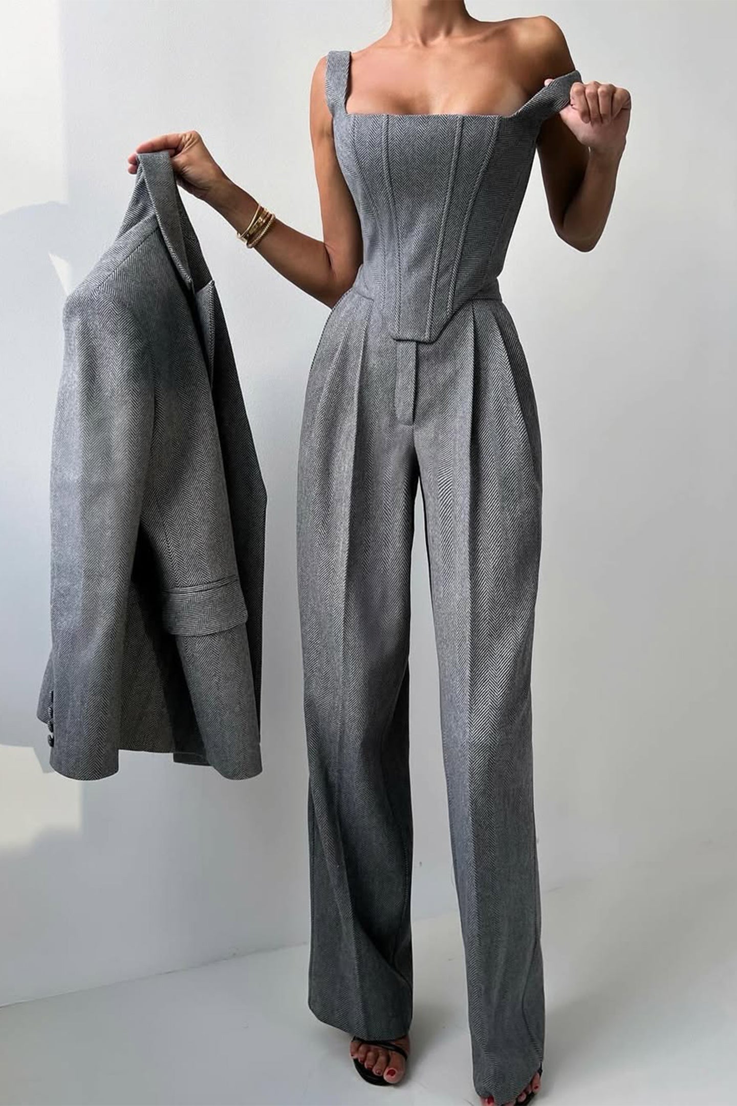 Cavell™ – Stijlvol Driedelig Set met Elegante Blazer