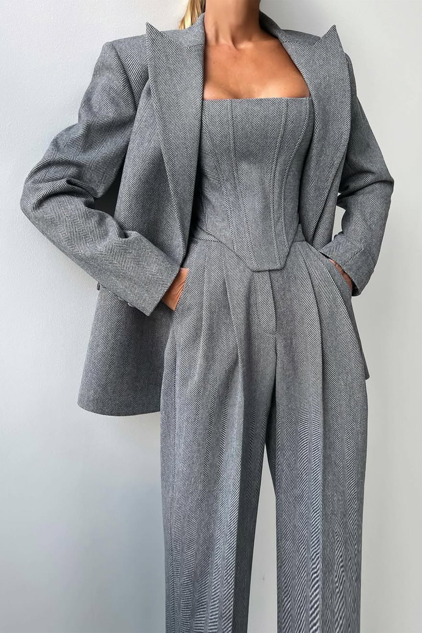 Cavell™ – Stijlvol Driedelig Set met Elegante Blazer
