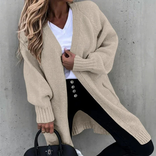 Cavell™ – Lange Gebreide Cardigan met Losvallend Comfort