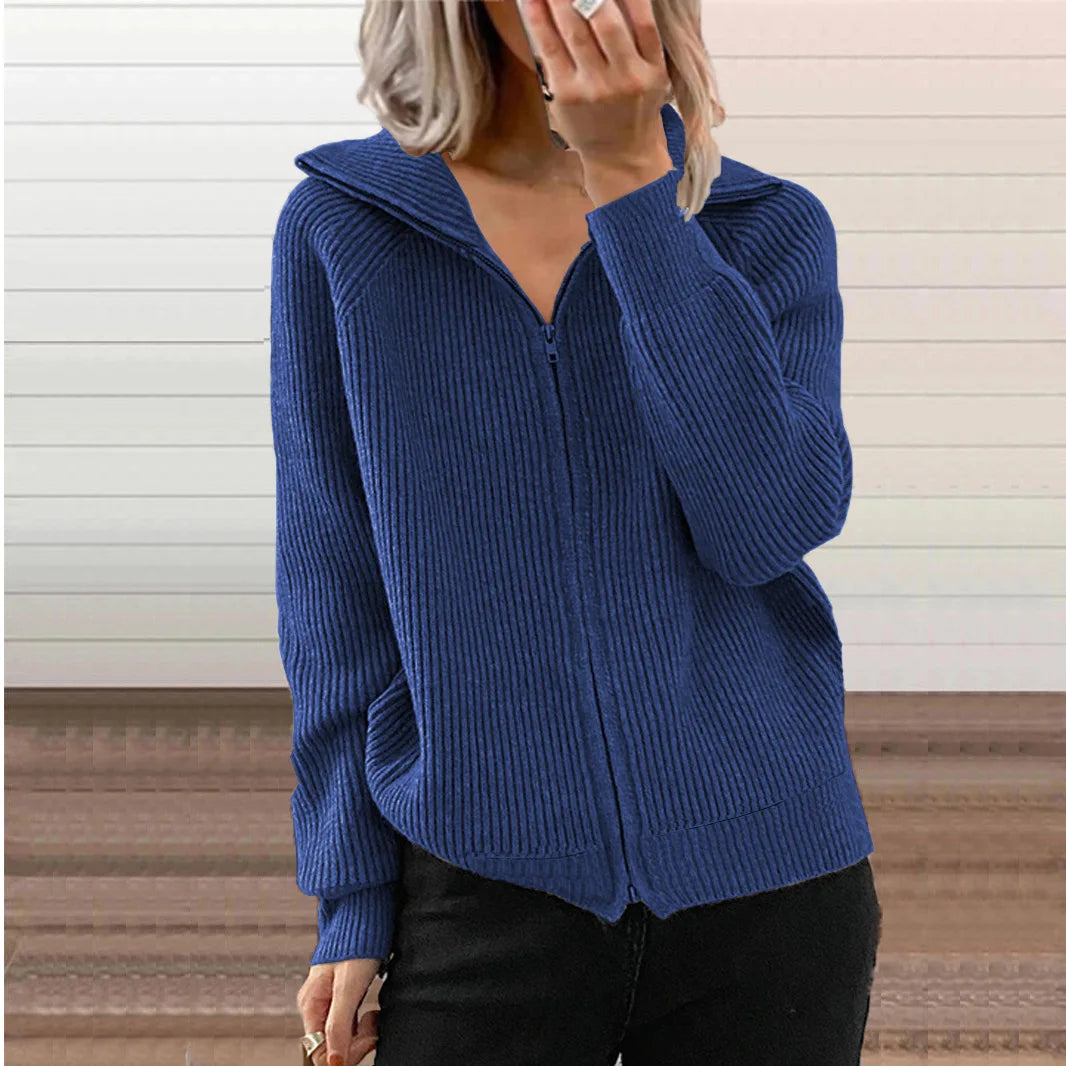 Cavell™ – Gebreid Vest met Rits & Comfortabele Pasvorm