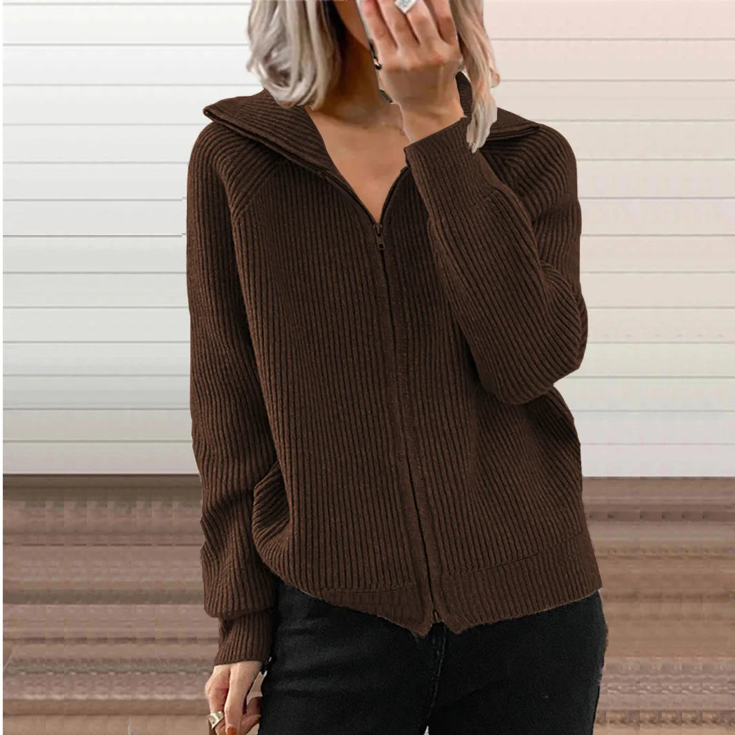 Cavell™ – Gebreid Vest met Rits & Comfortabele Pasvorm