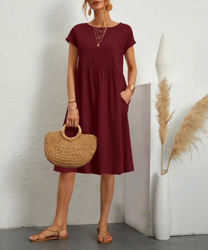 Cavell™ – Zomerjurk met Losvallende Elegantie