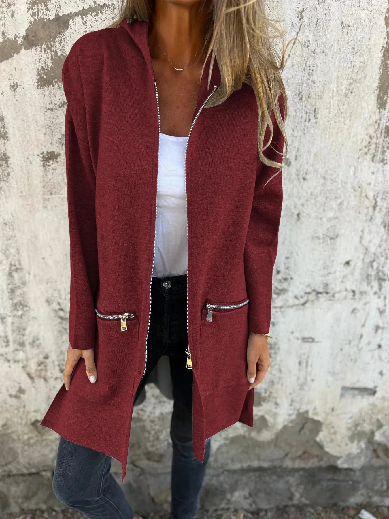 Cavell™ – Lang Ritsvest met Losvallende Pasvorm & Praktische Details