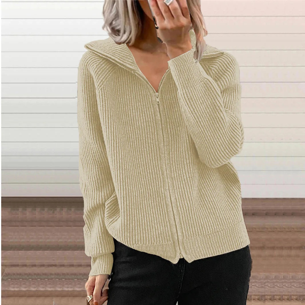 Cavell™ – Gebreid Vest met Rits & Comfortabele Pasvorm
