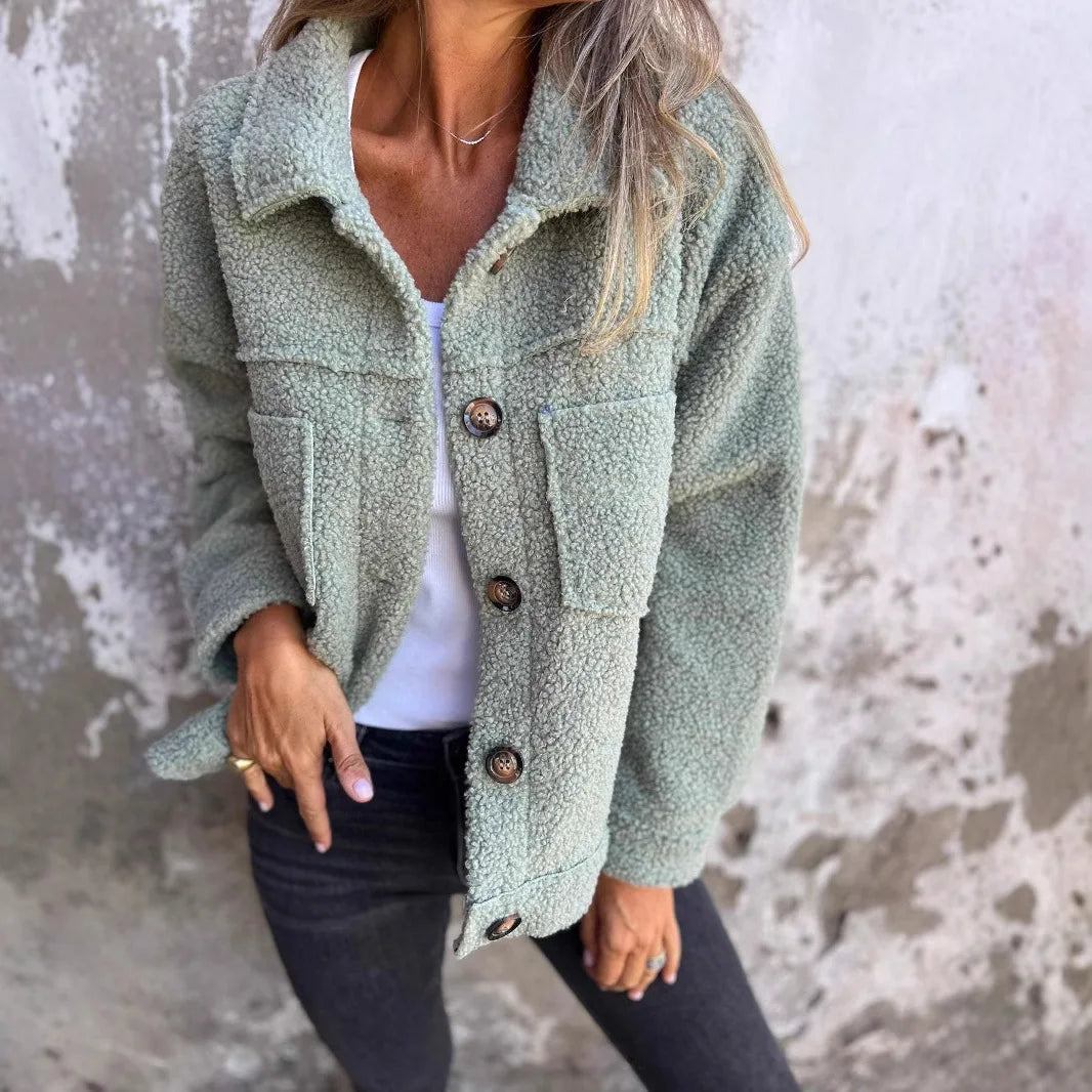 Cavell™ – Teddy Jas met Warme Stof & Casual Pasvorm