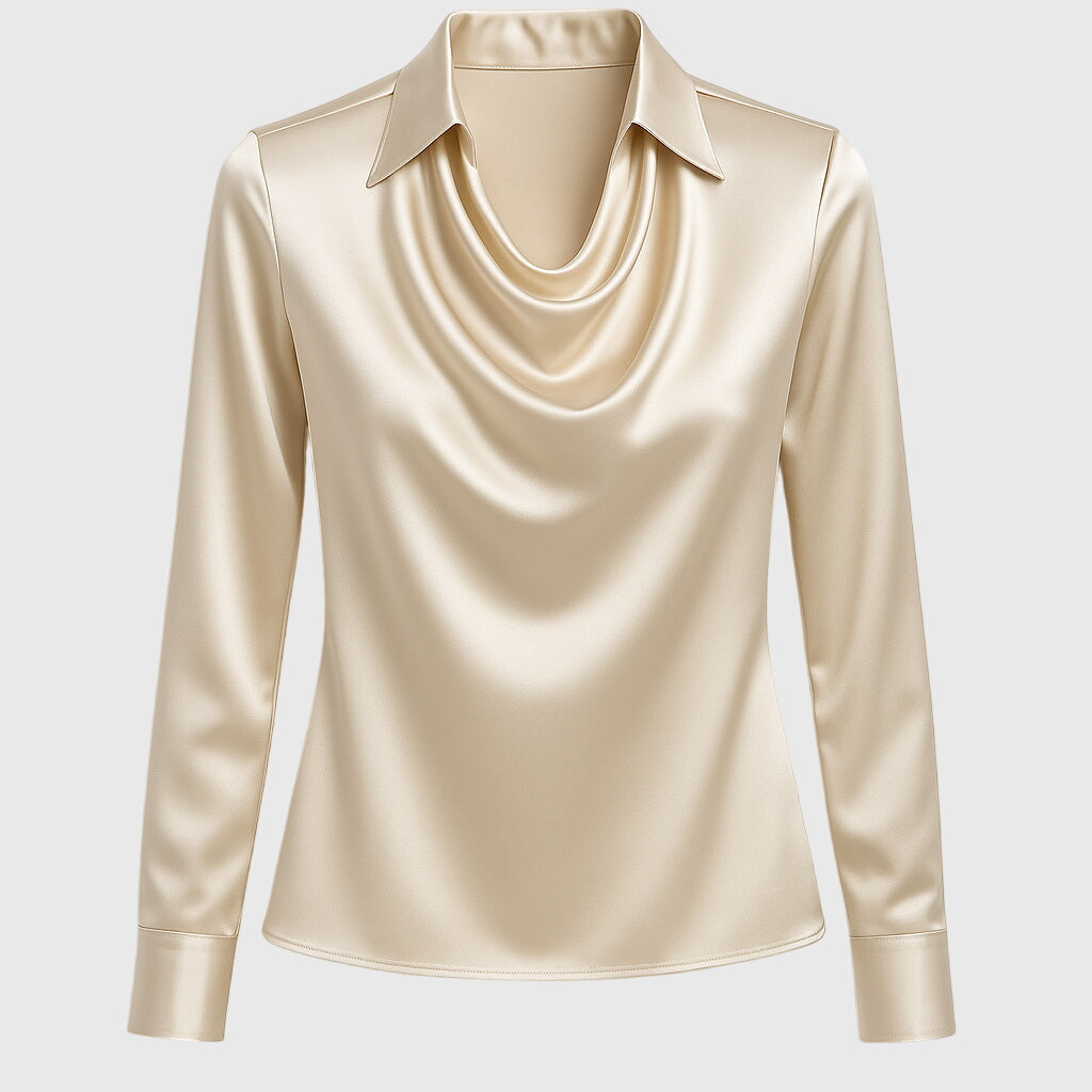 Cavell™ – Blouse met Elegante Watervalhals