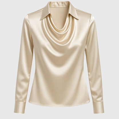 Cavell™ – Blouse met Elegante Watervalhals