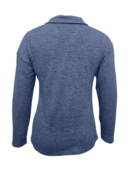 Cavell™ – Casual Top met Halve Rits & Comfortabele Pasvorm