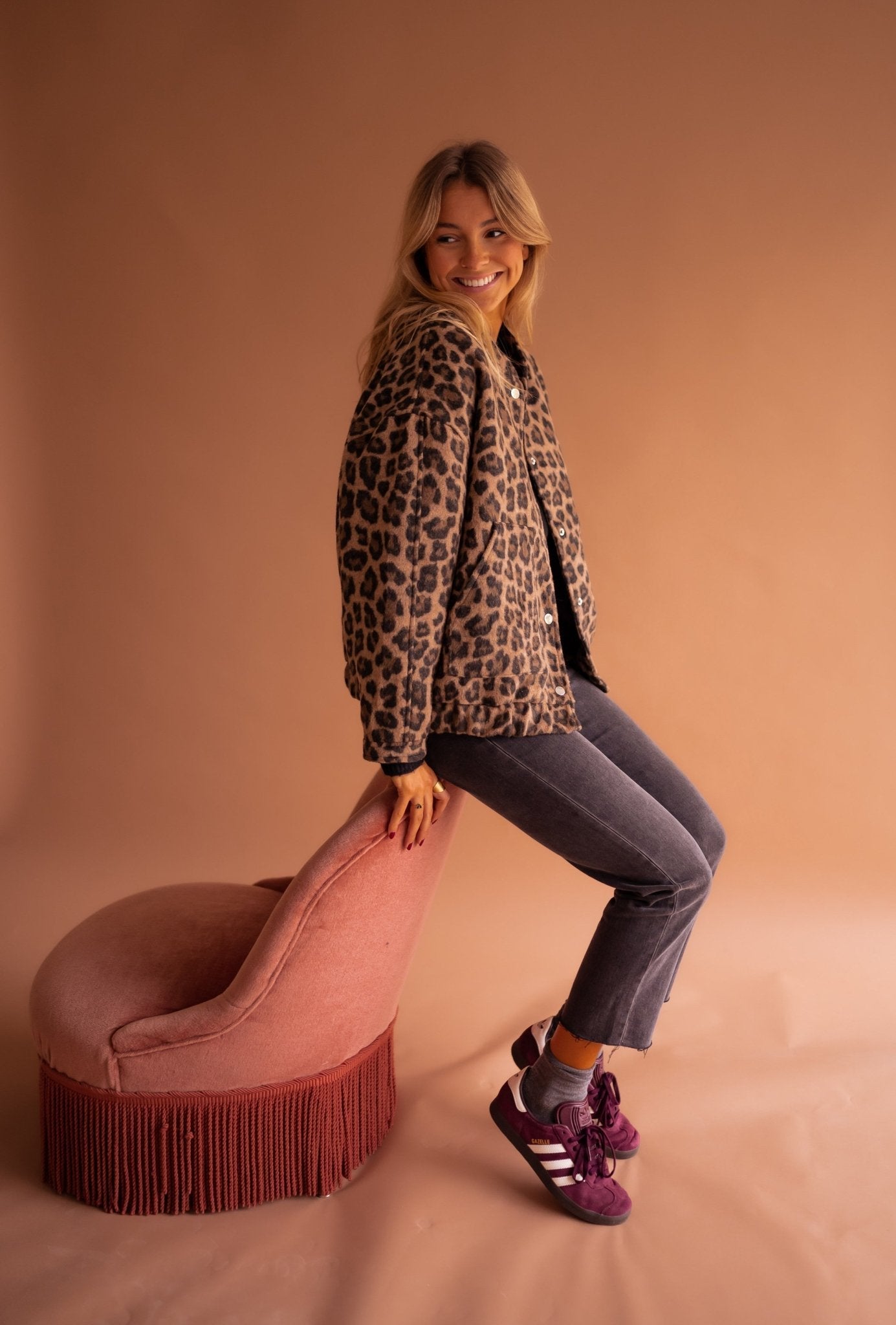 Luna | Trendy Jasje met Luipaardprint
