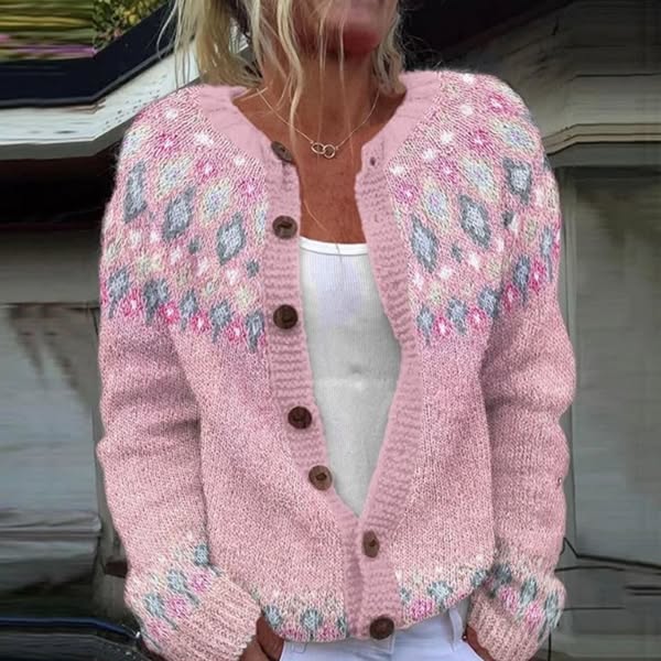 Cavell™ – Cardigan met Scandinavisch Patroon