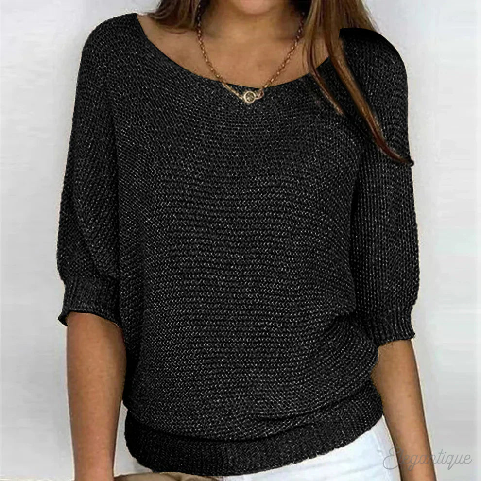 Cavell™ – Luchtige Gebreide Top met Elegante Valt